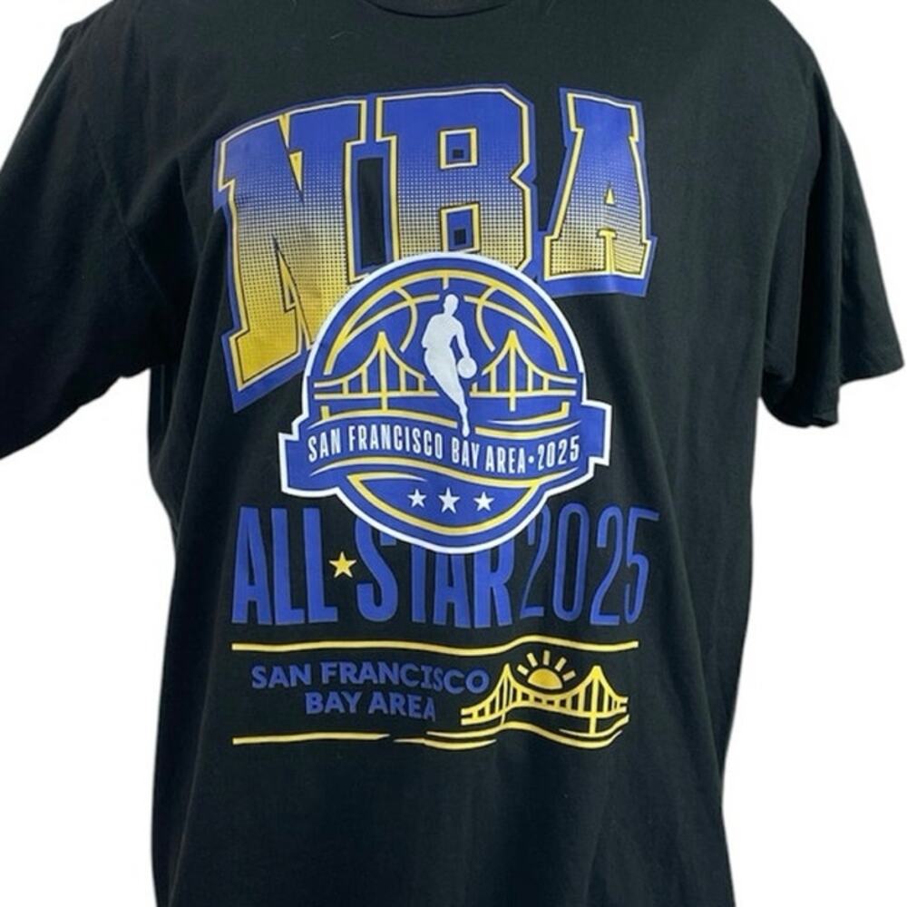 NBA 2025 All Star San Francisco Bay Area Graphic Merchandise Tee T-Shirt Top XL - Picture 4 of 5